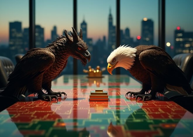 US Stocks Slip as China Trade Tensions Overshadow Solid Bank Earnings; Gold Reaches Record High