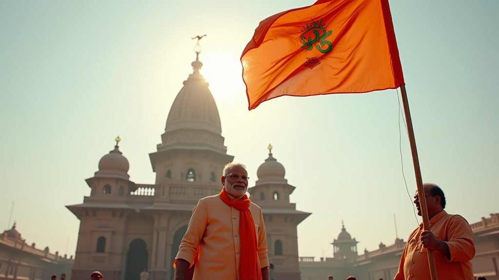 Ayodhya Ram Temple: PM Modi Hoists Sacred Dharma Dhwaj, Marking Grand Construction Completion Amidst Cultural Renaissance